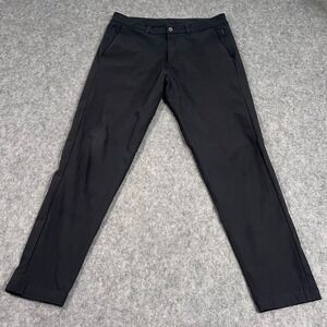 Lululemon Athletica Commission Warpstreme 32" Black Slim Fit Pant Men's‎ Size 32
